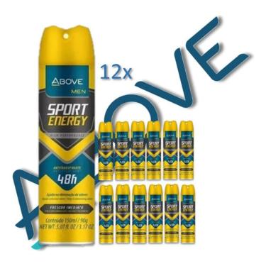 Imagem de Kit 12 Desodorante Sport Energy Masculino 48Hr 150Ml Above