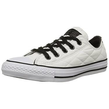 Imagem de Converse Tênis feminino Chuck Taylor All Star de couro cano baixo, Branco, 11