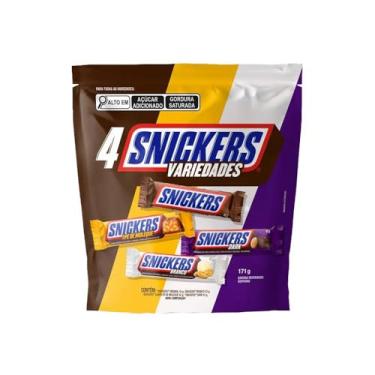 Imagem de Snickers Chocolate Variedades 4 Unidades de 42g