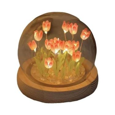Imagem de Luz Noturna De Tulipa Artesanal, Bolsa Diy, Lâmpada De Mesa Criativa P