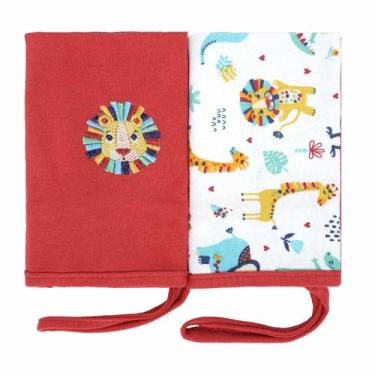 Imagem de Toalha de Boca de Malha 2 unidadaes Baby Joy, Safari Vermelho