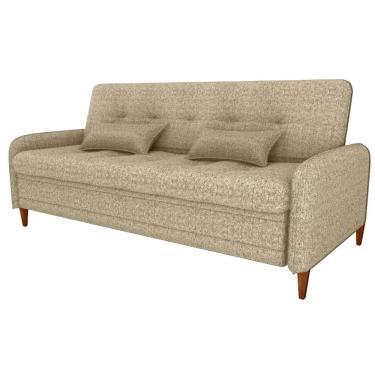 Imagem de Sofa Cama 2 Lugares 206 Cm Donna Linho Vancouver E488 Palha Milani Store Palha