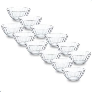 Imagem de Jogo De Tigelas Bowl Vidro Kit 12 Peças Para Sobremesa - Suas compras 