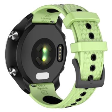Imagem de OVERSTEP Pulseira de relógio Garmin Forerunner 245/Forerunner 645, pulseiras de substituição de 20 mm para relógio inteligente Venu/Venu SQ/Venu SQ2/Venu 2 Plus/Forerunner 158/165/55/Vivoactive 3