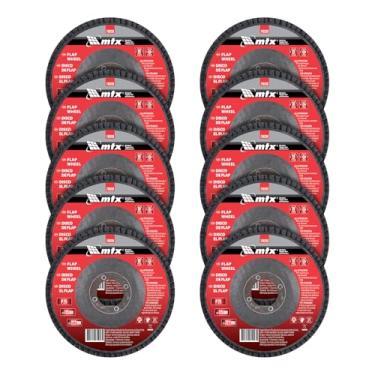 Imagem de MTX Disco Flap P25 – 115x22,2 mm, Para Esmerilhadeira Angular, Disco Abrasivo de Alto Desempenho para Madeira, Metal e Plástico