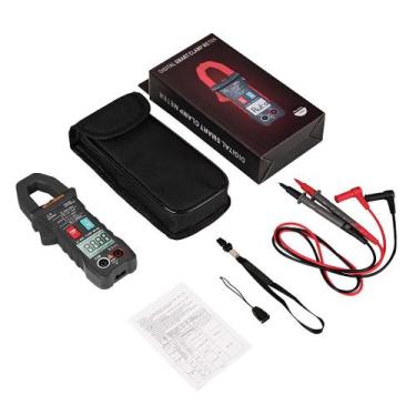 Imagem de Alicate Amperímetro Digital Profissional ANENG ST203 NFe, Azul