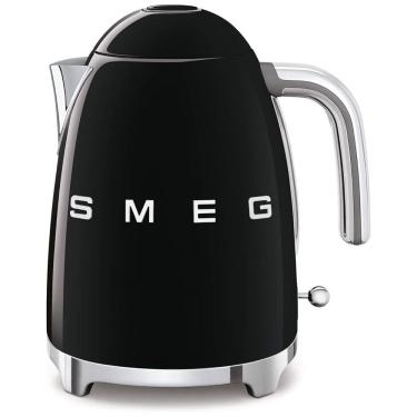 Imagem de Chaleira Elétrica Retrô anos 50, Capacidade 1.7L Desliagamento Automático, SMEG KLF03BLUS, Preto