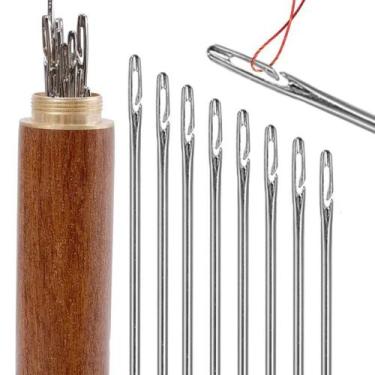 Imagem de 30 Agulhas Costura De Mão De Cego Mágica Tubo Organizador - Armarinhos