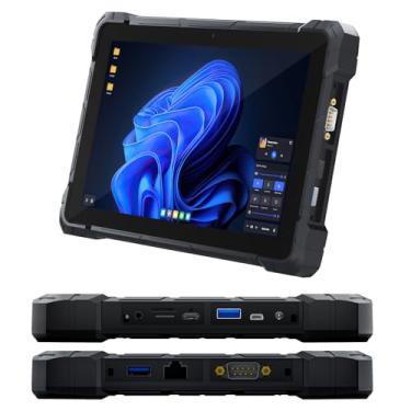 Imagem de HIGOLEPC Tablet Windows robusto, tablet Windows 12th Alder Lake N100, Win 11 Pro 16GB RAM 256GB ROM 4G LTE GPS 10,1 polegadas Tablet PC com bateria de 8000mAh IP67/USB C/WiFi 5/BT5.0/FHD para serviço