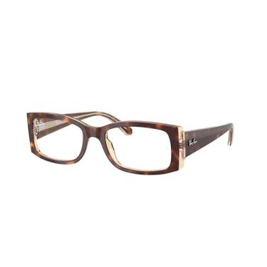 Imagem de Ray-Ban RX5434 Pacote de óculos: RX 5434 MIRIAM 8402 Havana leve em lentes multicoloridas/demonstração e coleira universal de silicone antiderrapante