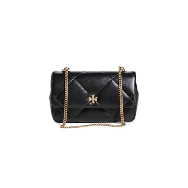 Imagem de Tory Burch Bolsa feminina Kira Diamond Quilt Mini Flap Bag, Preto, One Size