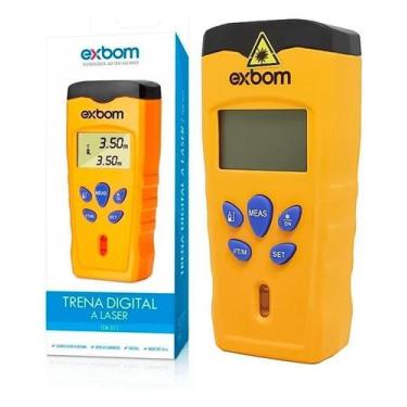 Imagem de Trena Digital Laser 18m Exbom com Certificado de Calibração