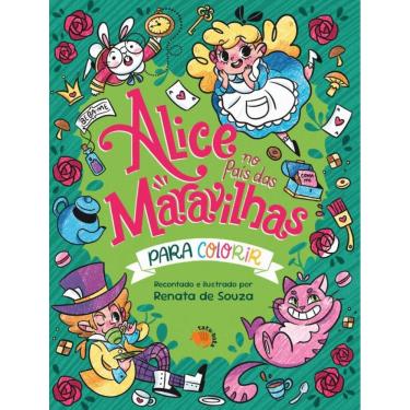 Imagem de Alice no País das Maravilhas para colorir