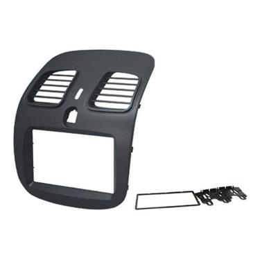 Imagem de Moldura Painel 2din Multimidia Fiat Grand Siena Preta Fosca