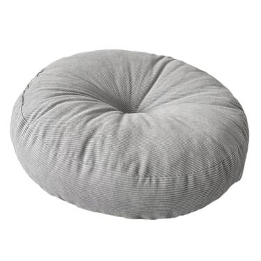 Imagem de WeiLaiKeQi Almofada redonda para meditação no chão, almofada para assento, para de escritório, Cinza Claro