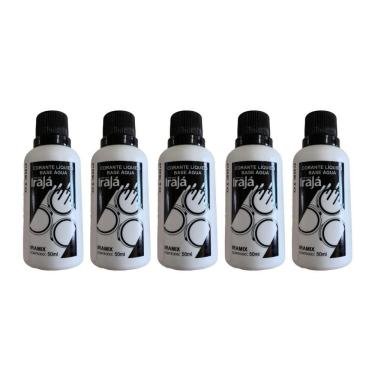 Imagem de Kit 5 Pigmento Corante Líquido Bisnaga Tinta 50Ml Preto