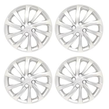 Imagem de Kit 4 Calota Aro 14 Compatível c/Roda Nova Strada 2021 - Prata