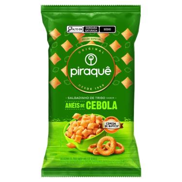 Imagem de SALGADINHO DE TRIGO ANÉIS DE CEBOLA PIRAQUÊ COMIDA DI BUTECO PACOTE 50G EDIÇÃO ESPECIAL