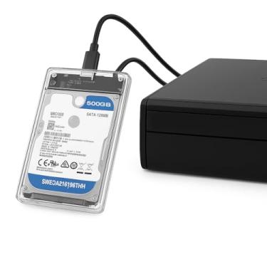 Imagem de HD Externo 500GB Slim USB 3.0 SATA 2.5” Transparente – Portátil, Plug & Play, Compatível com PC, Notebook, PS4, PS5, Xbox e Smart TV