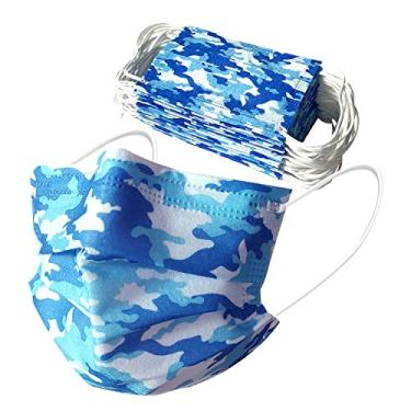 Imagem de Jiehuxi Máscara Facial Descartável Infantil Com 3 Camadas, Proteção Bucal Para Crianças (Pacote 50)