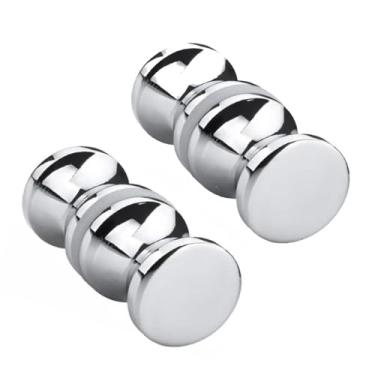 Imagem de Pacote com 2 puxadores de maçaneta de porta de vidro e liga de alumínio, puxador de armário de cozinha, banheiro e chuve