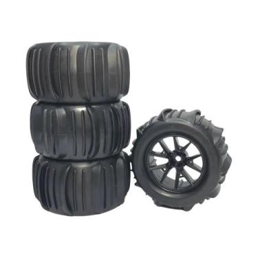 Imagem de Pneus De Neve E Areia 4 Peças Para Carros RC Off-road Wltoys 1/14 1/16