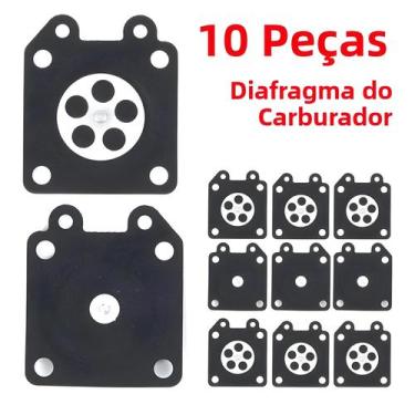 Imagem de Kit De Reparo De Diafragma De Carburador Walbro Para Motosserra 10 Peç