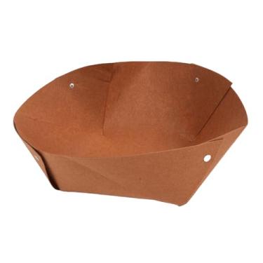 Imagem de Cffuvros redondo fortes de cesta de pendura, revestimento de coco de 12 polegadas alternativa para caixa de plantador, planta de tecido respirável voltada para flores externas (14 polegadas)