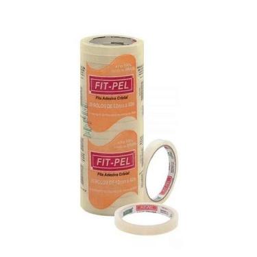Imagem de Fita Adesiva Durex Transparente 12mm X 40m - Rolo Com 20 Un - Fitpel