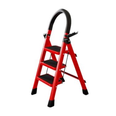 Imagem de Ｂｅｓｇａ Escada de 3 degraus, banco dobrável, pedal largo, escada espinha de peixe dobrável, escadas para cozinha, garagem, uso doméstico e externo