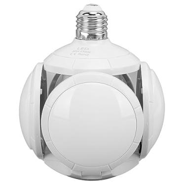Imagem de Lâmpada dobrável, luz tipo futebol, luzes de teto LED para garagem 85-265V E27 E26 40W lâmpadas de teto LED dobráveis de futebol para loja, oficina, sala de armazenamento, armazém, sótão