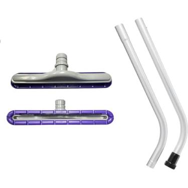 Imagem de Ferramenta de piso EZ Glide de 35,5 cm com 2 peças de substituição para aspirador de pó de mochila ProTeam — Varinha de acoplamento de porca de 3,8 cm serve para cabeça de escova de nylon