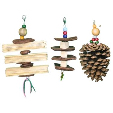 Imagem de Brinquedo Kit Penduricalhos Calopsita, Agaporni, Periquito, Aves, Papagaio - Kit Premium