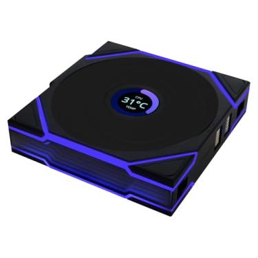 Imagem de Fan Lian Li Uni Fan TL Wireless LCD 120 Preto ARGB Reverse Blade 12RTLLCD1W1B BLACK