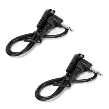 Imagem de Ruimou 2 cabos de sincronização de 3,5 mm para flash macho PC 30 cm para fotografia ao ar livre/estúdio