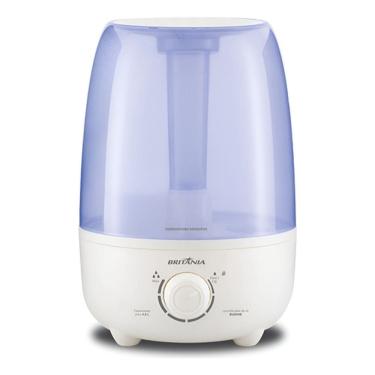Imagem de Umidificador De Ar 30x20x23cm 4,8l Bivolt - Britania Branco E Azul