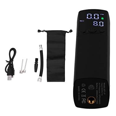 Imagem de Bomba de bola elétrica, bomba de ar de carregamento USB leve, parada de inflação automática com luzes LED de alto brilho para futebol e basquete