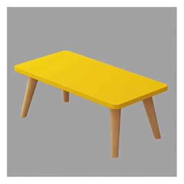 Imagem de Mesa de centro de design simples para sala de estar pequena mesa de centro simples moderna mini mesa redonda mesa lateral sofá armário lateral mesa de canto mesa de cabeceira simples e econômica