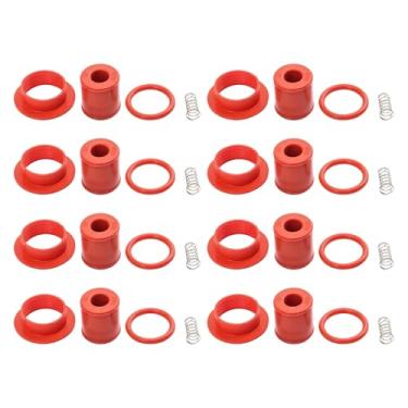 Imagem de TRQ Conjunto de botas de bobina de ignição de desempenho vermelho compatível com Chrysler Aspen 2007 2000-2007 Dodge Dakota Durango 2002-2007 Ram 1500 2006-2007 Jeep Commander 1999-2007 Grand Cherokee