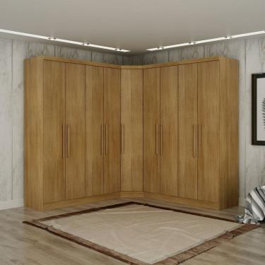 Imagem de Guarda-roupa Casal 9 Portas 3 Peças Modulado Cairo Cumaru