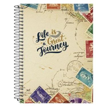 Imagem de Caderno universitario 10 matéria 160 folhas panamericana, Viagem pelo 