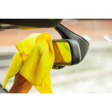 Imagem de Kit 10 Flanela Microfibra Secagem Magica Limpa Carro Luxo - Pano a Pan