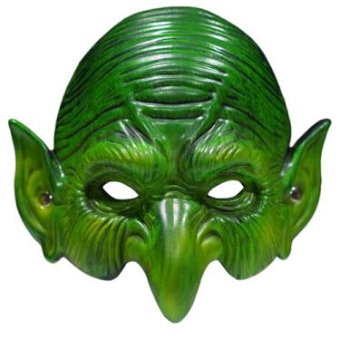 Imagem de New Era Dinosaur Realistic Green Goblin Half - Face Mask for Halloween, Masquerades, Cosplay and Themed Parties
