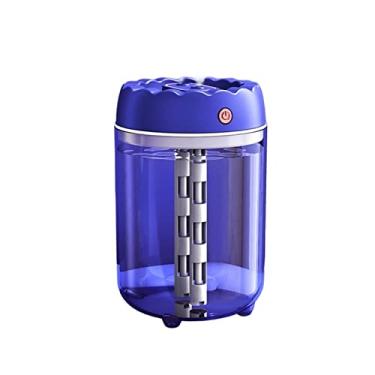Imagem de Umidificador Umidificador de ar elétrico doméstico grande capacidade, 1800ml, usb, bico duplo, ultrassônico, criador névoa aroma, com difusor luz led(Blue)