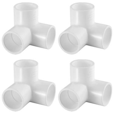 Imagem de Conector de cotovelo de 3 vias com encaixe de PVC, 1-1/2 Tee, pacote c