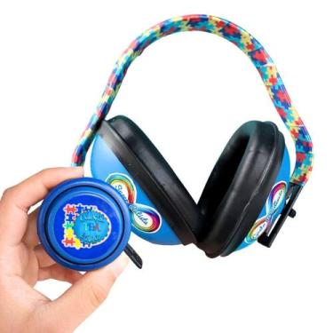 Imagem de Abafador De Ruidos Para Autistas ul 11Db Colorido + Iô Iô - Coleção Te