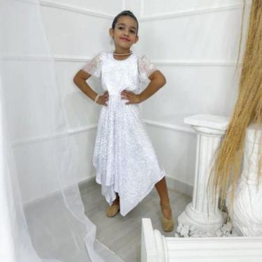 Imagem de Vestido Infantil de Dança Coreografia TODO TULE Moda Meninas - MISS FL