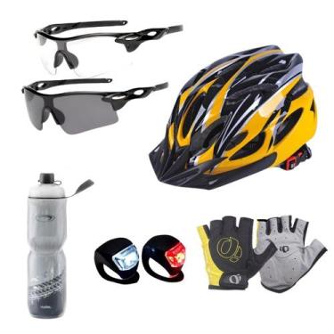 Imagem de Capacete Ciclismo Bike Bicicleta Garrafa Kit Mtb Proteção - Norduan, A