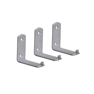 Imagem de Kit 3 Suporte Para Extintor de Incêndio Chapa L 2 Furo 6x5cm