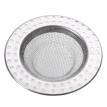 Imagem de Coletor de alimentos para pia de aço inoxidável, coador de pia suspenso multifuncional, cesto de drenagem para filtrar resíduos de cozinha e lavar frutas ou legumes (17725)